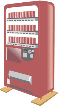Convenient Refreshment Vending Machine PNG