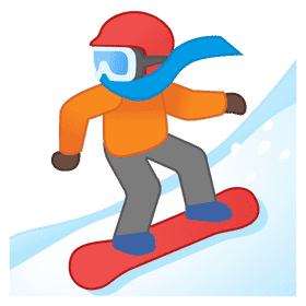 Snowboard Adventure in Winter Wonderland PNG