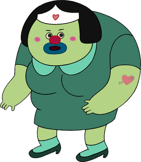 Clown Nurse with a Caring Heart PNG