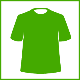 Vibrant Green Everyday Cloth Shirt PNG