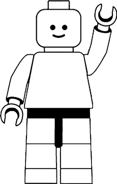 Lego Joyful Builder Waving Hello PNG