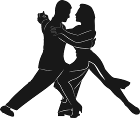 Passionate Dance of Two Hearts PNG