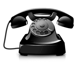 Elegant Retro Telephone of the Past PNG