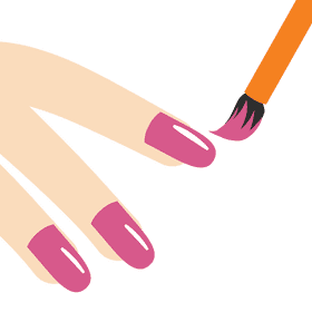 Elegant Nail Polish Application Bliss PNG