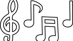 Melodic Harmony of Music Notes PNG