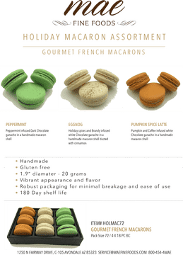 Delightful Holiday Macaron Box Gourmet Assortment Collection PNG