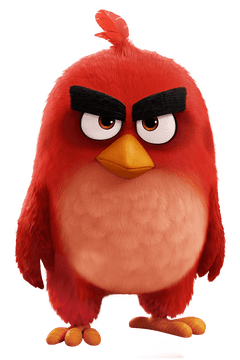 Angry Bird with Fierce Determination PNG