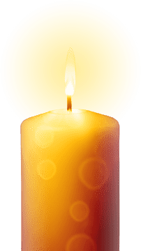 Radiant Candle of Warmth and Light PNG