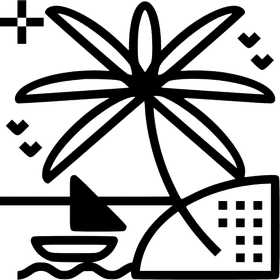 Beach Bliss Waves and Sunsets Await PNG