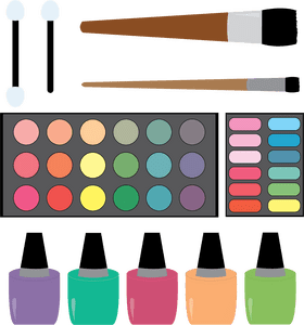 Cosmetic Artistry Tool Set PNG