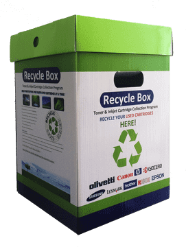 Recycling Bin for Used Cartridges Collection PNG