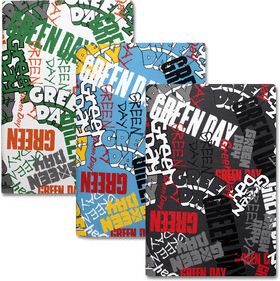 Vibrant Green Day Themed Notebook Collection PNG