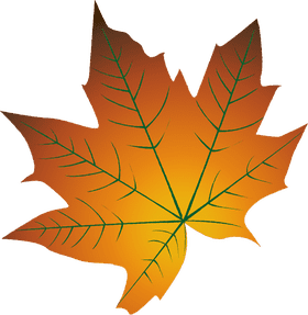 Golden Autumn Leaf of Tranquility PNG