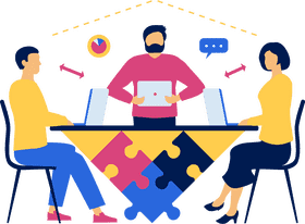 Teamwork Building Solutions Together PNG