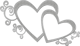 Intertwined Hearts of Elegance PNG