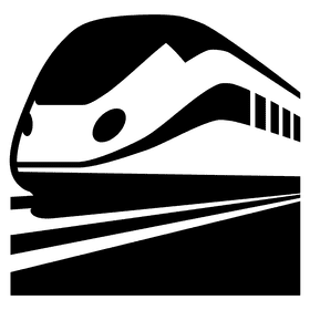 Fast and Futuristic Train Journey PNG