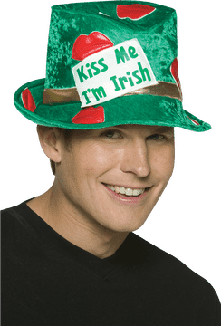 Kiss Me I'm Irish Celebration Hat PNG