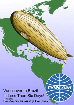 Pan-American Airship Adventure From Vancouver to Brazil PNG