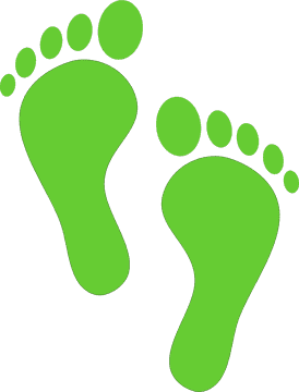 Step Ladder Footprint Design PNG