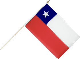 Chilean Flag with Star PNG