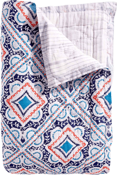 Colorful Elegance Quilt Blanket for Cozy Living PNG