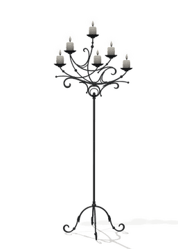 Elegant Candle Candelabra for Ambient Lighting PNG