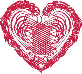 Intricate Heart of Passion PNG