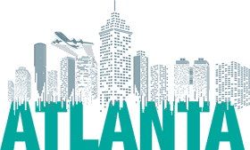 Atlanta City Skyline A Modern Urban Landscape PNG