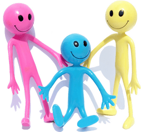Colorful Smiley Friends Having Fun PNG