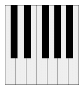 Classic Keyboard Elegance in Monochrome PNG