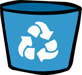 Eco-Friendly Recycling Bin for Sustainable Waste PNG