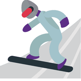 Snowboarder Gliding Through the Snowy Slopes PNG