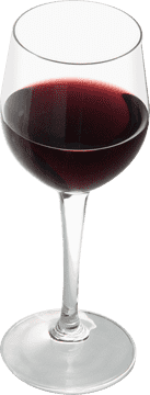 Magnifying Glass Revealing the Depths of Wine PNG