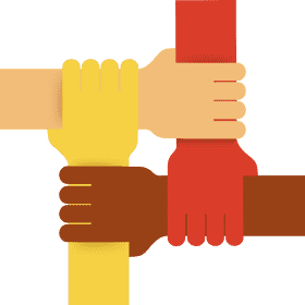 Teamwork United Hands for Success PNG