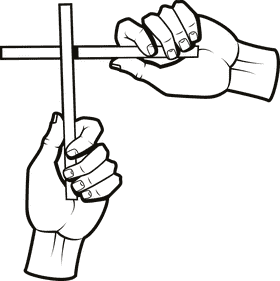 Hands Holding a Crossbar in Harmony PNG