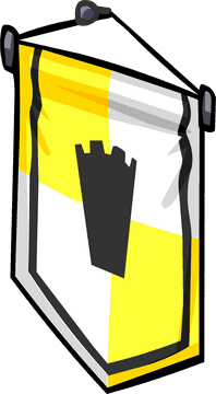 Vibrant Castle Banner of Unity PNG