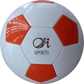 Soccer Ball The Orange and White Classic PNG