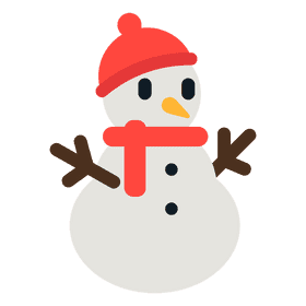 Snowy Winter Delight The Cheerful Snowman PNG
