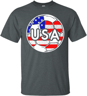 USA Soccer Pride T-Shirt Design PNG