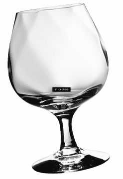 Magnifying Glass Reflection in Elegant Glassware PNG