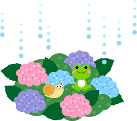 Cheerful Rain Boots for Frogs and Snails PNG