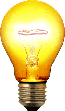 Radiant Warmth The Glow of a Light Bulb PNG
