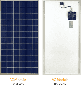 Solar Panel AC Module Front and Back View PNG