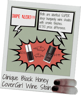 Dupe Alert Affordable Nail Polish Comparison PNG