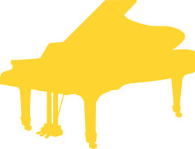 Melodic Elegance The Golden Piano PNG