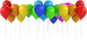 Colorful Celebration Balloon Fiesta PNG