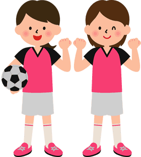 Joyful Soccer Players Ready for Action PNG