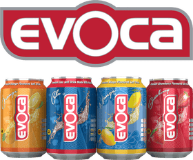 Refreshingly Fruity Evoca Soft Drinks Collection PNG