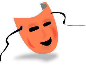 Joyful Expression Facial Mask Design PNG