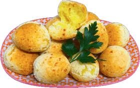 Delicious Cheese Puffs Presentation Delight PNG